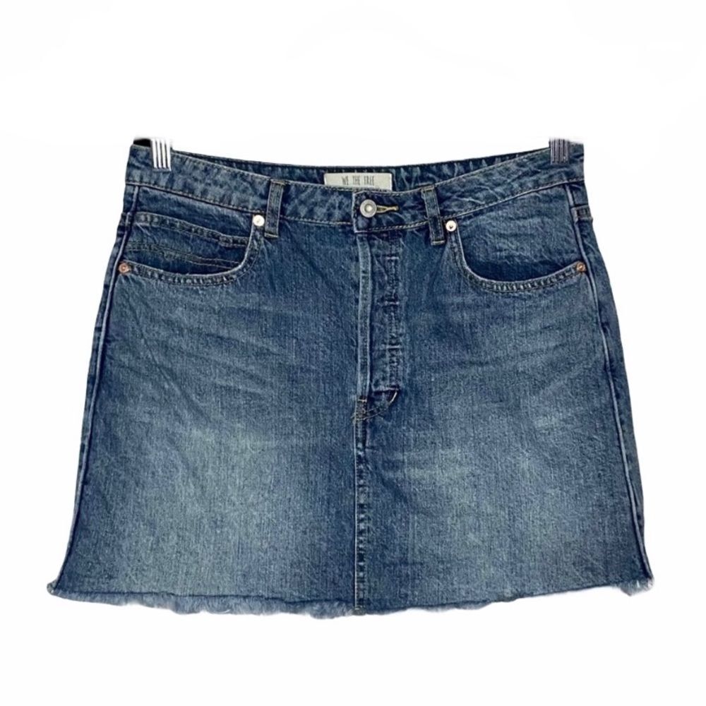Free People - Women's Rugged A-Line Denim Mini Skirt Size 31